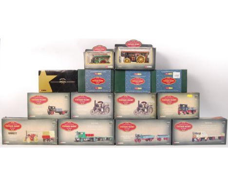 A collection of 14x original boxed Corgi diecast 1:50 scale models ' Vintage Glory of Steam ' vehicles, Four being 'Premium E