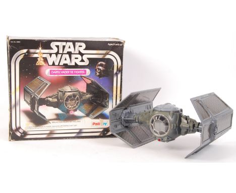 An original vintage Palitoy made Star Wars ' Darth Vader TIE Fighter '. Appears complete, and electrics in full working order