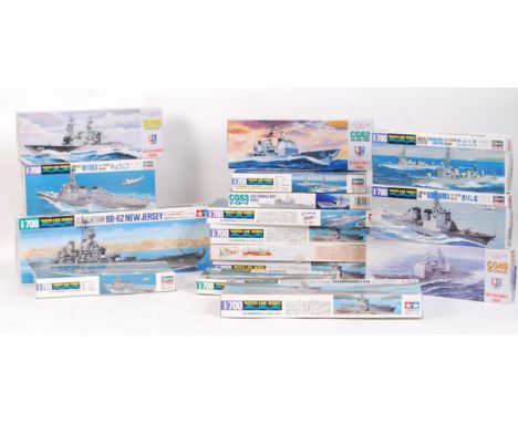 A good collection of 17x assorted 1/700 scale Japanese (largely) Naval related plastic model kits. All appear as new and unus