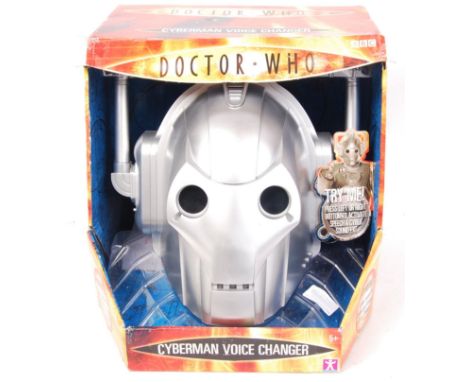 A fabulous Characters Options made BBC Doctor Who / Dr Who ' Cyberman ' ' Voice Changer Helmet '. Unused, within the original