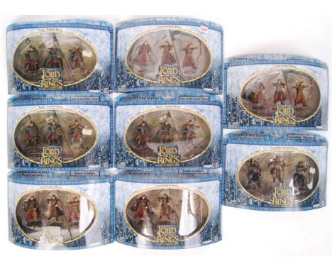 A collection of 8x assorted Play Along made ' Lord Of The Rings ' ' Battle Scale Figures ' figure sets. All highly detailed, 