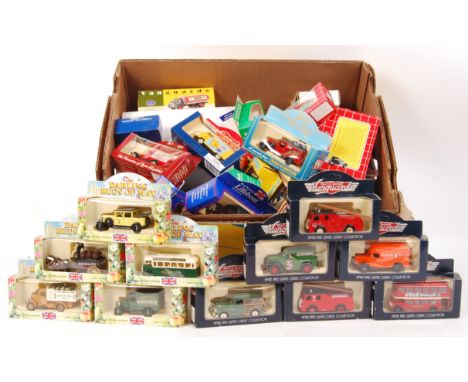 A collection of approx 30x assorted vintage Lledo ' Days Gone ' boxed diecast models. All advertising or promotional related.