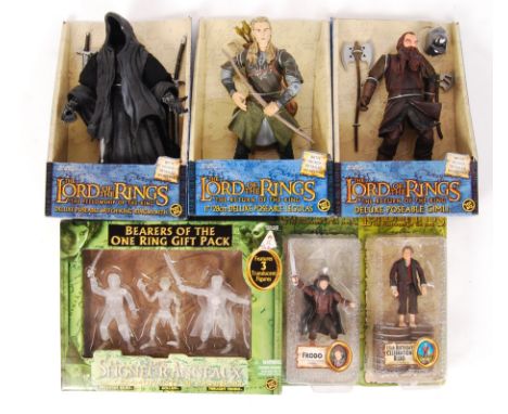 A collection of 6x assorted boxed Lord Of The Rings action figures. Various scales. All by Toy Biz. To include; 3x 11" scale 