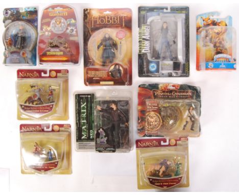 A good collection of 10x boxed / carded action figures - various TV &amp; Film related. Comprising: McFarlane Toys ' The Matr