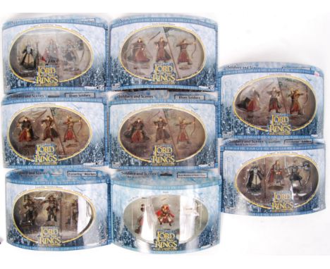 A collection of 8x assorted Play Along made ' Lord Of The Rings ' ' Battle Scale Figures ' figure sets. All highly detailed, 