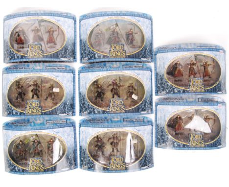 A collection of 8x assorted Play Along made ' Lord Of The Rings ' ' Battle Scale Figures ' figure sets. All highly detailed, 