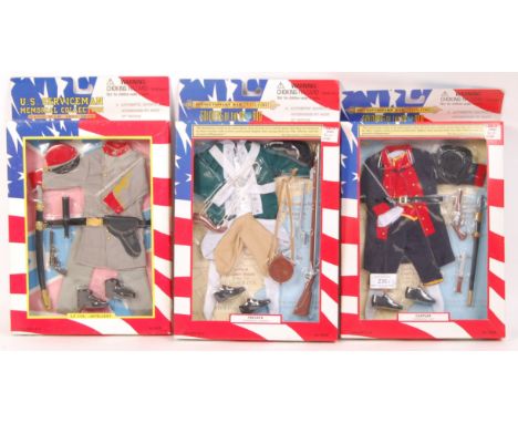 A collection of 3x ' Soldiers Of The World ' series 1:6 / 12" scale action figure clothing / uniform sets. To include; Revolu