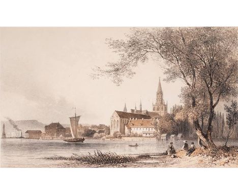 Konvolut LithographienMeist 19. Jh. Diverse Techniken, meist Lithografie. Meist Ansichten diverser Städte und Landschaften. D