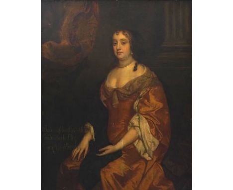 Lely, Peter1618 Soest - 1680 London oder Nachfolger. Portrait der Barbara Villiers, Countess of Suffolk. Öl auf Leinwand. Mit