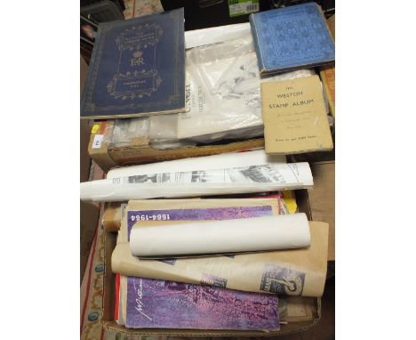 TWO TRAYS OF ASSORTED VINTAGE EPHEMERA ETC. 