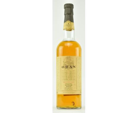 A bottle of Oban 14 year old single malt scotch whisky, 70 cl, 43%.