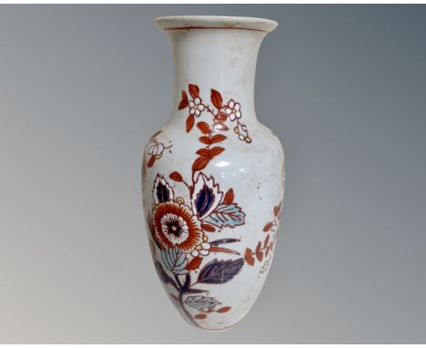 An Oriental style ceramic baluster vase (height 31cm)