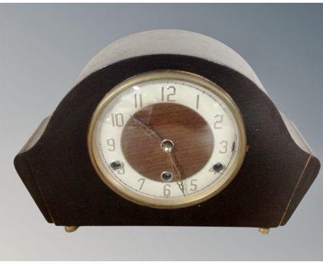 A 20th century Art Deco Westminster chime mantel clock 