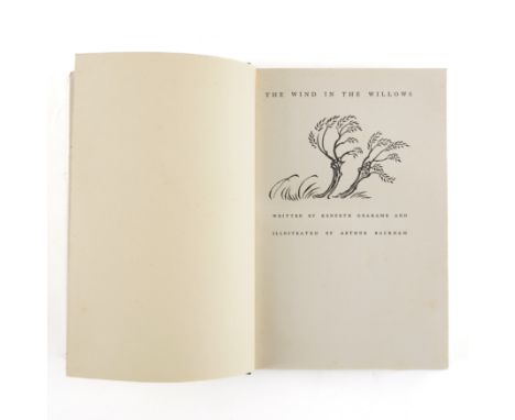 GRAHAME, Kenneth (1859-1932). The Wind in the Willows, London, 1950, large 8vo, 12 coloured plates by Arthur Rackham, illustr