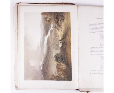 [PYNE, James Baker (1800-70). The English Lake District, London, 1853]. Folio, 24 lithographed plates by Pyne, one coloured b
