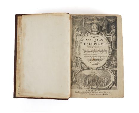 LINSCHOTEN, Jan Huygen van (1563-1611). Histoire de la Navigation ... Aux Indes Orientales, Amsterdam, 1638, 3 parts in one v