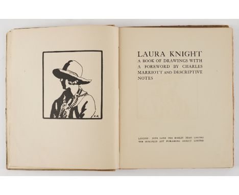 KNIGHT, Laura (1877-1970, artist). Laura Knight, London, 1923, 4to, frontispiece and 20 plates by Laura Knight, including 3 c
