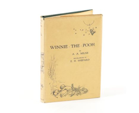 MILNE, A. A. (1882-1956). Winnie-the-Pooh, London, 1926, 8vo, half title, illustrations by E. H. Shepard, some full-page, ori