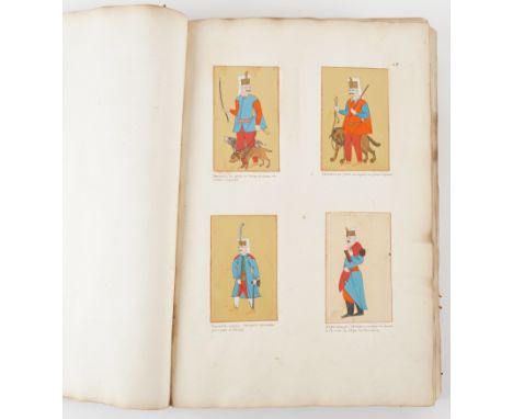 CHINA, TURKEY AND THE LEVANT - A sammelband consisting of 207 fine original watercolours of Turkish and Levantine figures, an