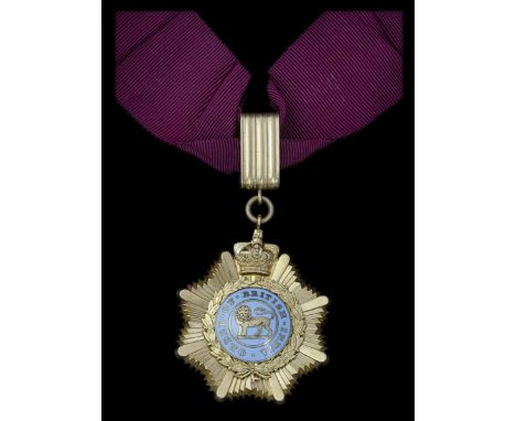 (x) Order of British India, 1st Class, 2nd type neck badge, gold and enamel, extremely fine. Subject to 5% tax on Hammer Pric