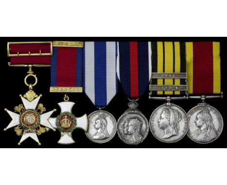 Sold by Order of a Direct DescendantThe superb gold C.B., West Africa operations D.S.O. group of six awarded to Major-General