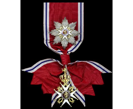 (x) Norway, Kingdom, Order of St. Olav, 2nd type, Civil Division, Knight Grand Cross set of Insignia, by J. Tostrup, Oslo, sa