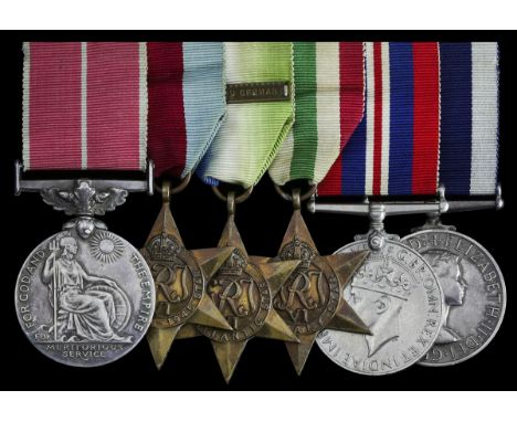 An unusual Second World War Coastal Forces' B.E.M. group of six awarded to Petty Officer J. R. Stiff, Royal Navy, who was dec