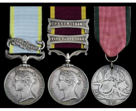 (x) A regimentally important group of three awarded to Lieutenant-General J. R. S. Sayer, K.C.B., 1st Dragoon Guards, decorat