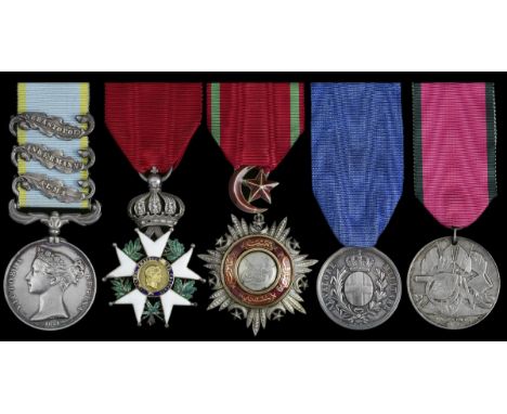 (x) A notable 'Capture of the Quarries' group of five to Lieutenant-Colonel James Villiers, 47th Foot, severely wounded while