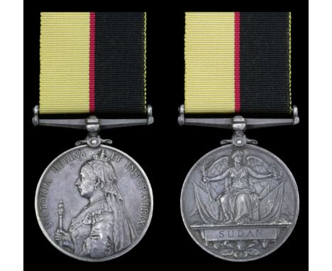 (x) Queen's Sudan 1896-98 (4693. Pte: A. King. 2/R. Bde:), good very fine. Subject to 5% tax on Hammer Price in addition to 2