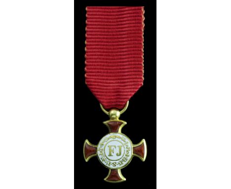 Austria, Empire, Merit Cross, 17mm, gold and enamel, extremely fine. Subject to 20% VAT on Buyer’s Premium. For more informat