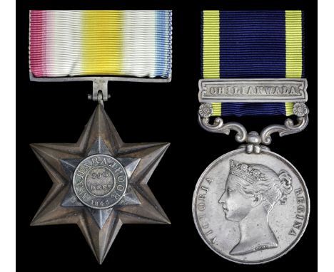 (x) Pair: Lieutenant F. V. R. Jervis, 56th Bengal Native Infantry, severely wounded at the Battle of Chilianwala on 13 Januar