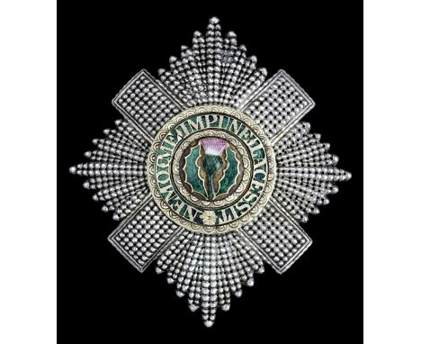 A superb and dateable Order of the Thistle StarThe Most Ancient and Noble Order of the Thistle, a fine early Victorian breast