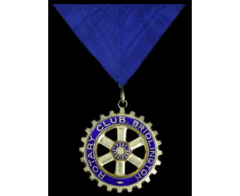 A Rotary Club President's Badge of Office of East Yorkshire noteRotary Club Bridlington President's Badge of Office, by Toye 