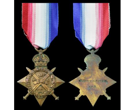 (x) 1914 Star (Major R. S. Hutchison. A.P.D.), good very fine. Subject to 5% tax on Hammer Price in addition to 20% VAT on Bu