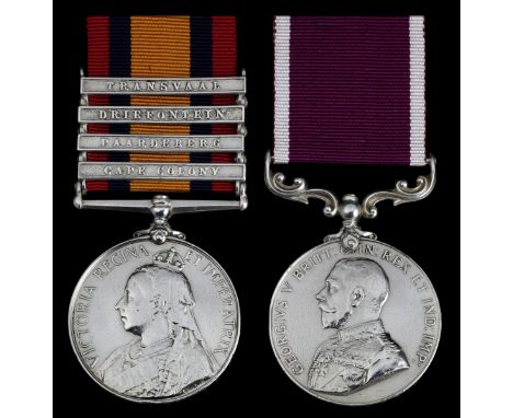 Pair: Trooper L. Thayers, Royal Horse GuardsQueen's South Africa 1899-1902, 4 clasps, Cape Colony, Paardeberg, Driefontein, T