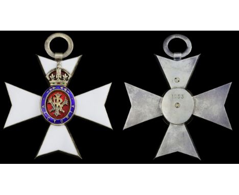 (x) The Royal Victorian Order, Knight Grand Cross (G.C.V.O.) sash Badge, 72mm, silver-gilt and enamel, the reverse officially