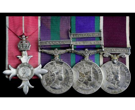 An 'AFCENT Group' M.B.E. group of four awarded to Captain F. E. J. Bartlett, Royal EngineersThe Most Excellent Order of the B