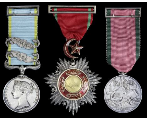 (x) The Property of a GentlemanA FINE COLLECTION OF AWARDS TO OFFICERS OF THE CRIMEAN WARCataloguer's NoteThe Crimea Medal ce