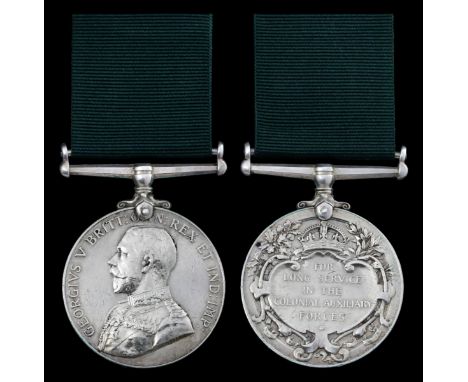 (x) Colonial Auxiliary Force Long Service, G.V.R. (No.37309 Sjt. H. J. Hendry 1st M. R. (Natal Carbs.)), traces of verdigris,