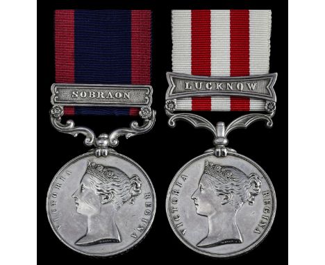 Pair: Private R. Hayes, 79th Foot, late 80th RegimentSutlej 1845-46, for Ferozeshuhur, 1 clasp, Sobraon (Richard Hayes. 88th.