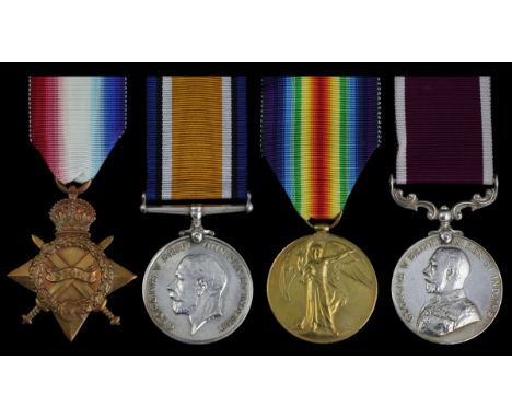 Four: Sergeant F. G. Grant, 14th King's Hussars1914-15 Star (683. Sjt. F. G. Grant. 14th. Hrs.); British War and Victory Meda