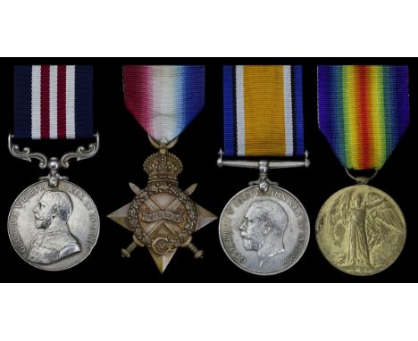 Cheshire RegimentA Great War Third Battle of Gaza M.M. group of four awarded to Private T. S. Joyce, 1/4th Battalion, Cheshir