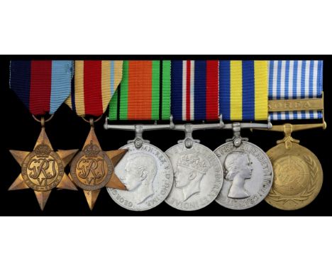 A good Second World War and Korean War campaign group of six awarded to Pay Sergeant D. J. Bowen, Royal Army Pay Corps, late 