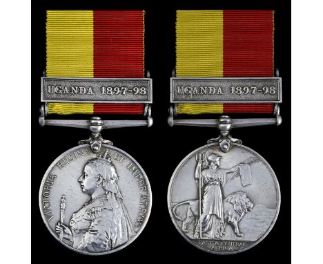 East and Central Africa 1897-99, 1 clasp, Uganda 1897-98 (1856 Pte. Nihal Singh. 1st Baluch: L.I.), light contact marks, very