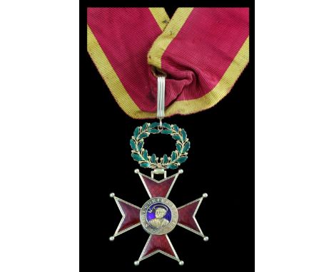 (x) Vatican, Holy See, Order of St. Gregory, Commander's neck Badge, 75mm including wreath suspension x 50mm, gold and enamel