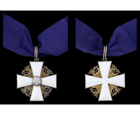 (x) Finland, Republic, Order of the White Rose, Commander's neck Badge, 50mm, silver-gilt and enamel, '813H' silver purity ma