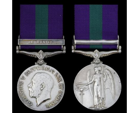 (x) General Service 1918-62, 1 clasp, Iraq (16225 Pte. P. Cartlidge. E. York. R.), very fine. Subject to 5% tax on Hammer Pri