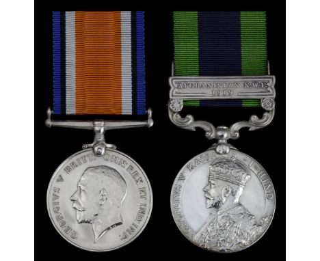 Pair: Private G. H. Waterfield, Yorkshire RegimentBritish War Medal 1914-20 (44579 Pte. G. H. Waterfield. York. R.); Indian G