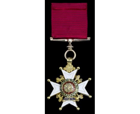 The Most Honourable Order of the Bath, C.B. (Military) Companion's breast Badge by William Neale, 22 carat gold and enamel, h